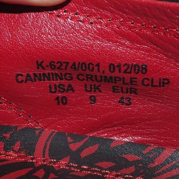 Red Tape Canning Crumple Clip Square Toe Leather Loafers Black Men's 10 - Picture 11 of 12